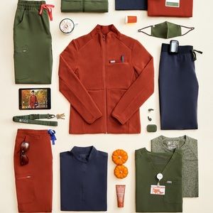 Figs Scrub Set - Dark Olive